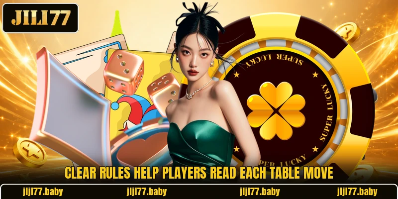 Players compare dice rules before each round Players compare dice rules before each round
