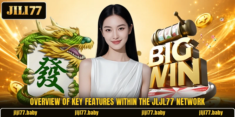 Overview of key features within the JLJL77 network Overview of key features within the JLJL77 network