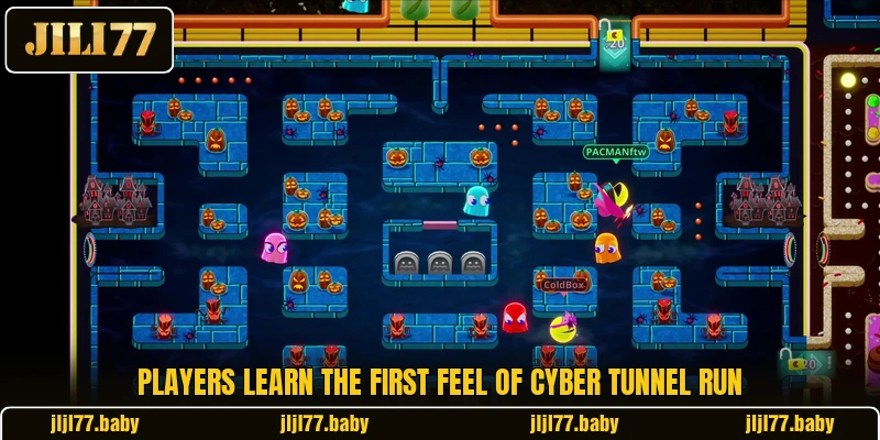 Players learn the first feel of Cyber Tunnel Run Players learn the first feel of Cyber Tunnel Run