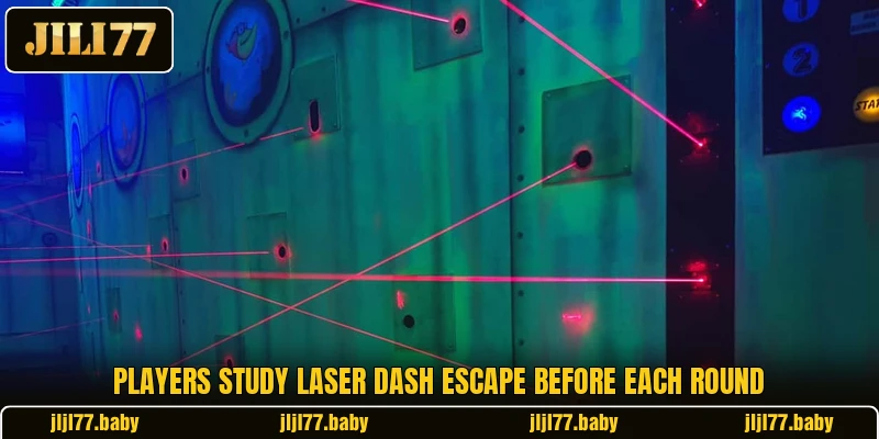 Players study Laser Dash Escape before each round Players study Laser Dash Escape before each round