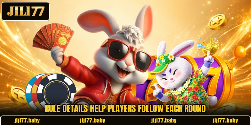 Rule details help players follow each round Rule details help players follow each round